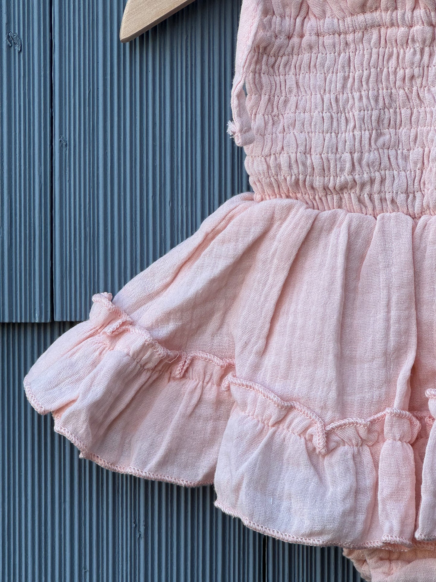 Ruby ruched romper & bow