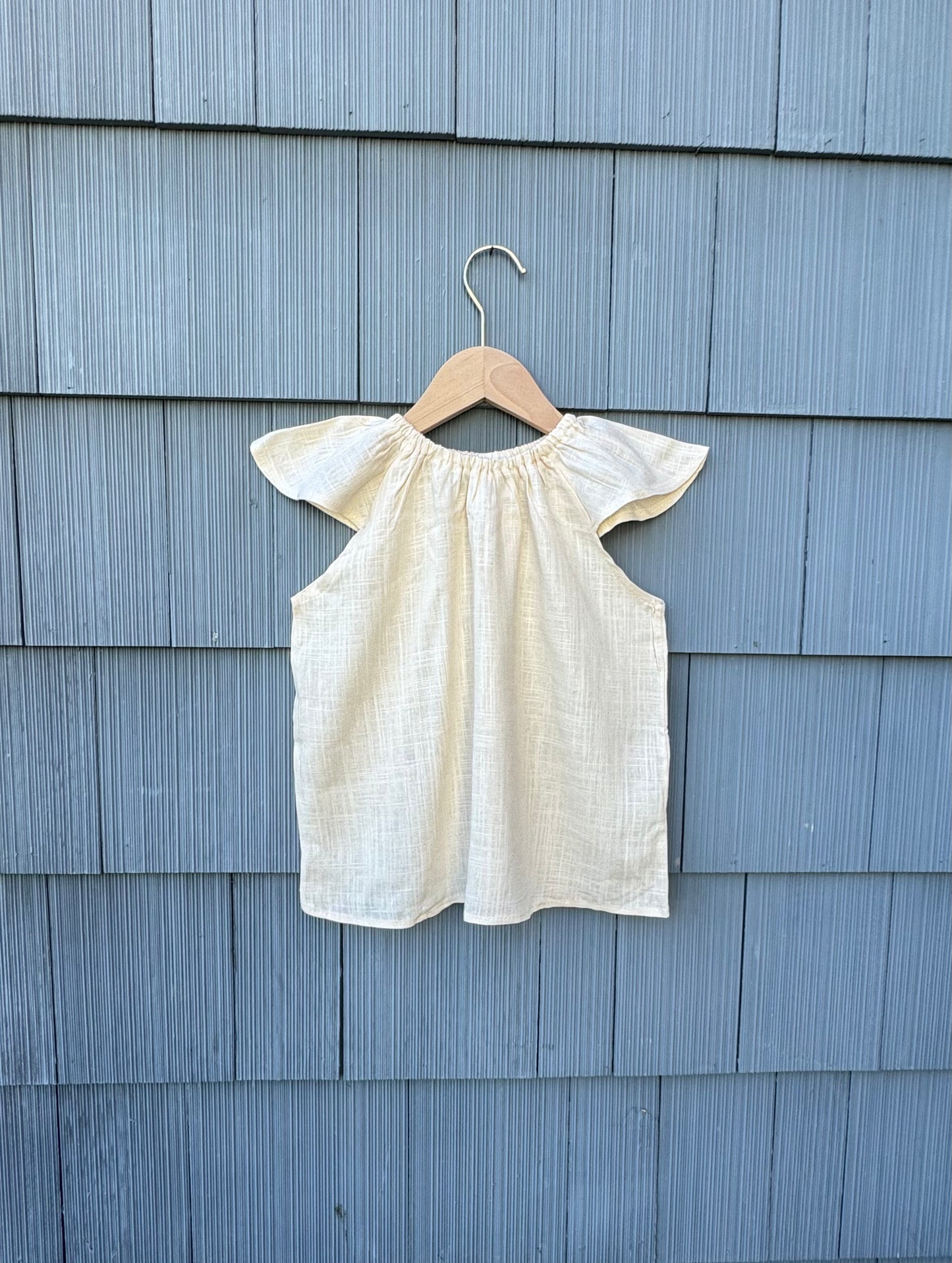 Jane flutter dress in cream